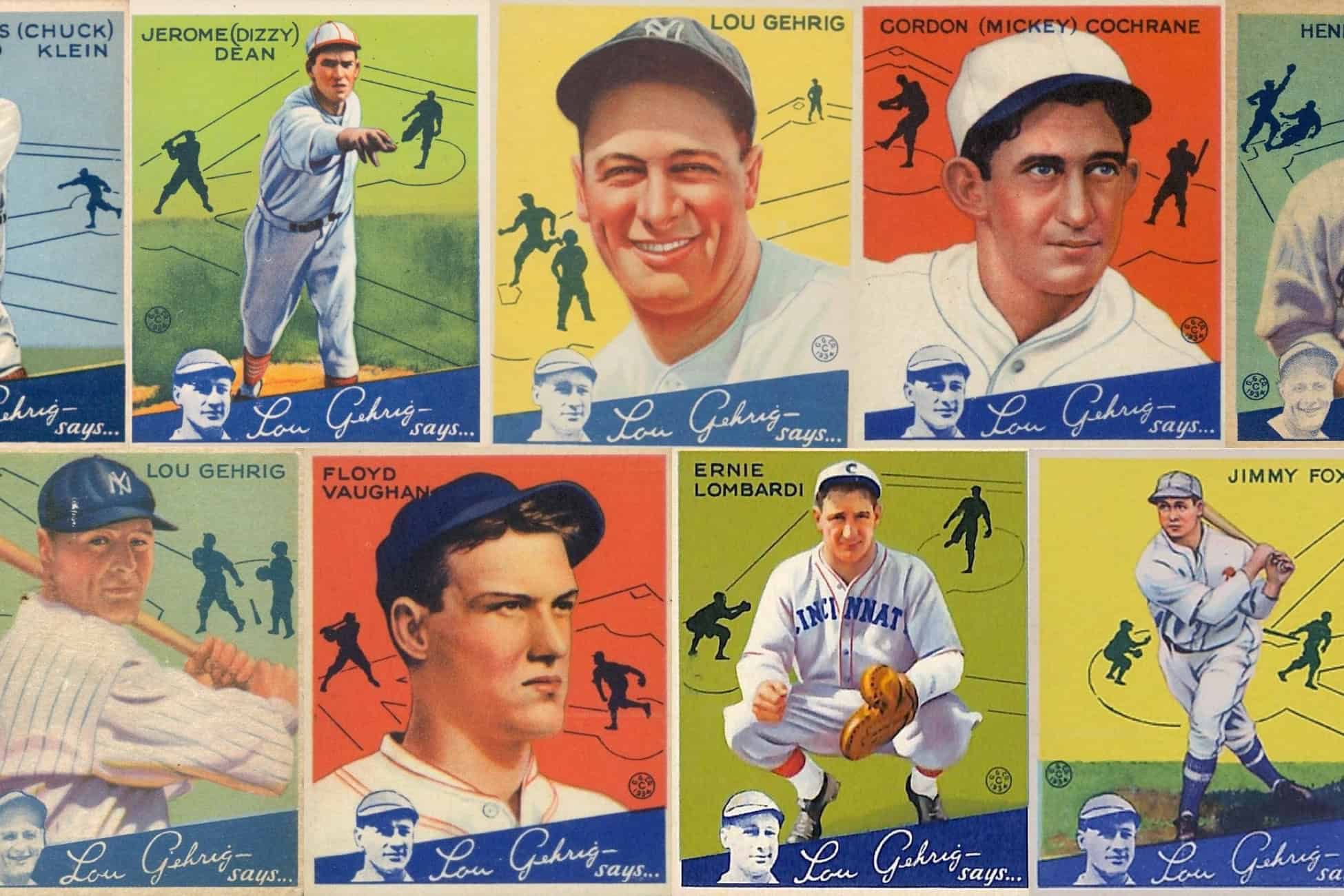 1934 Goudey Baseball Cards: Inside Story