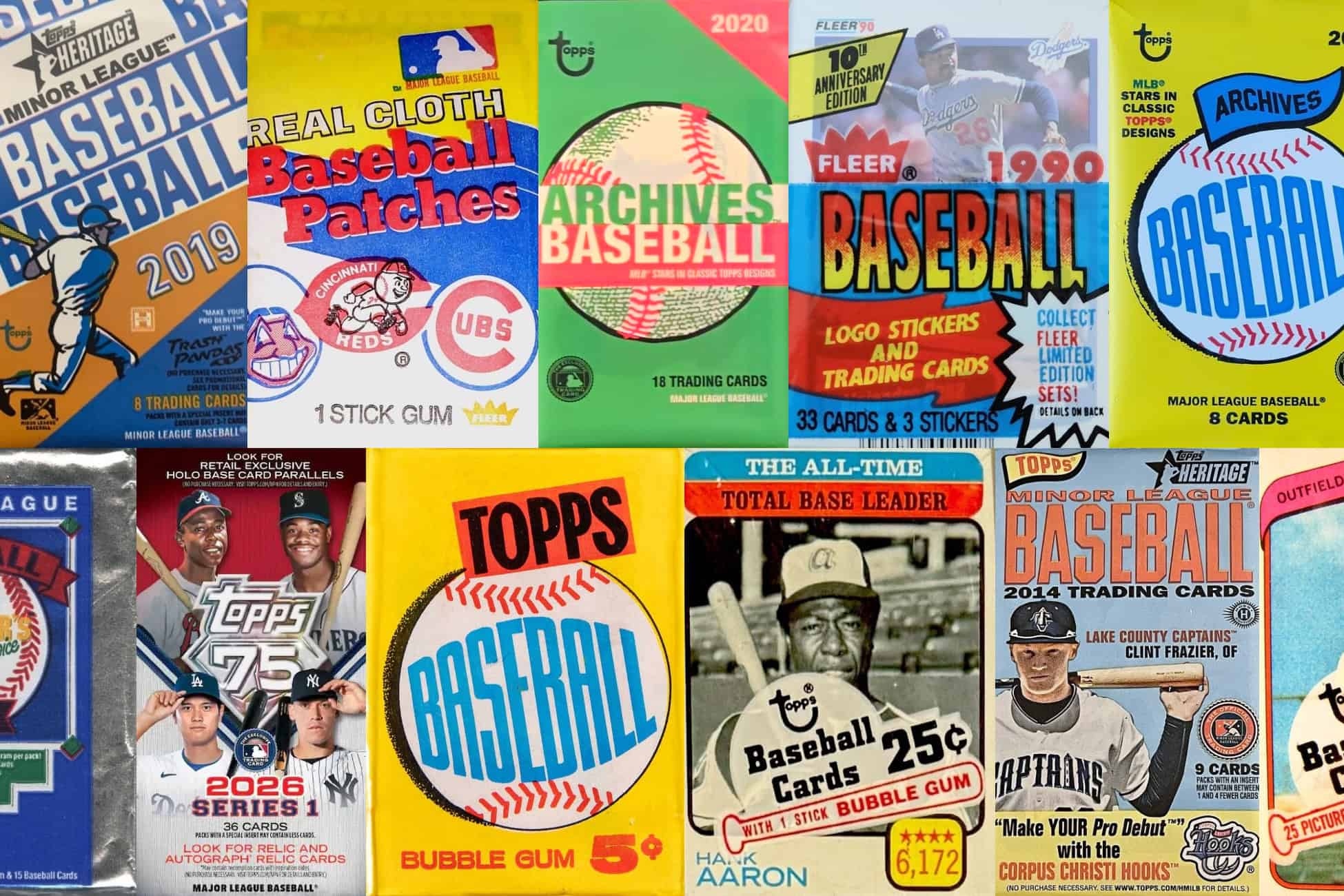 Wax, Cellophane, Foil: The Evolution of Baseball Card Pack Wrappers
